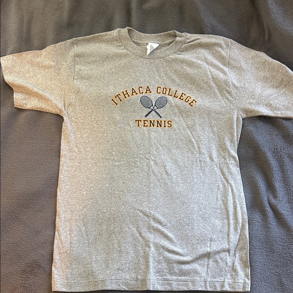 Gray Ithaca College Tennis T-Shirt